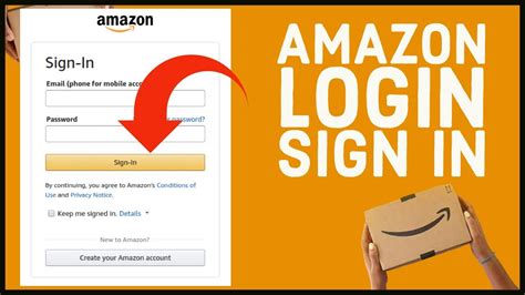 amazon login in.